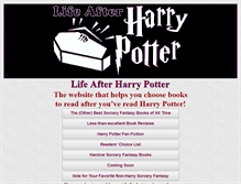 Tablet Screenshot of lifeafterharrypotter.com
